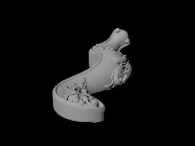 leg High quality 3d models for processing on a cnc machine 3D model