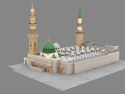  Masjid Al Nabawi Green Dome 