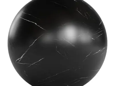 White Black Marble Simple - SSS 4K Texture