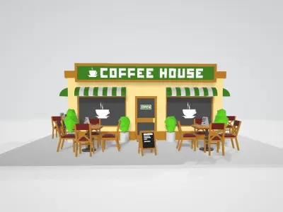 coffee house Free 3D model