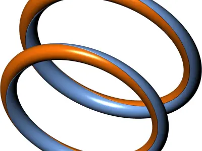 Eternal love ring 3D print model