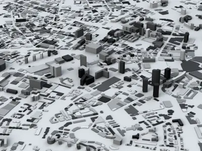 Birmingham Streets and Buildings 3D model