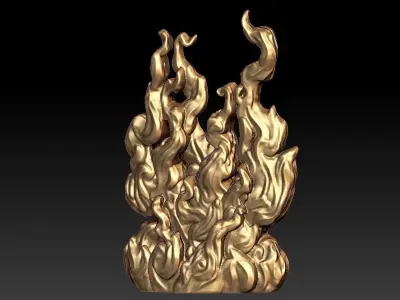 Fire Flame 3D print model get