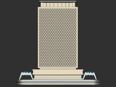 Maharashtra Vidhan Bhavan India 3D print model