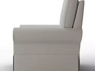 Comfort Swivel Glider - Relaxed Fit Slipcovered Nursery Chair Low-poly 3D model