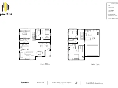 European Big Family Home 3D Model 3D model