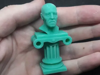 pedestal 2 3d print bust of old man Free 3D print model