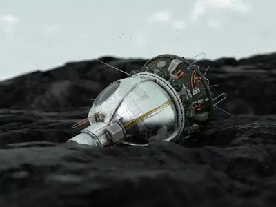 Space probe  satelite  3D model