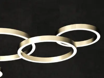 Ceiling Light  Brass by ForstLight  3D model