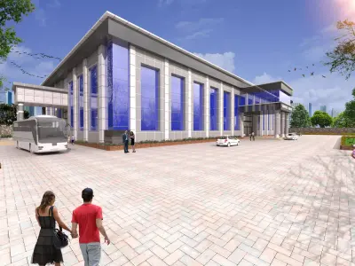 acp building Low-poly 3D model