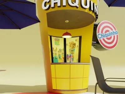 Scene Arch Chiquinho Ice Cream Free low-poly 3D model