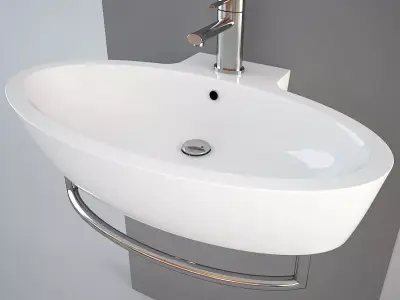Simas LFT34 wash-basin Low-poly 3D model