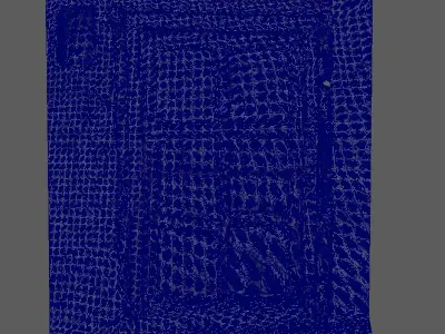 Ruined residence doors of Indian street of ancient times 3D model