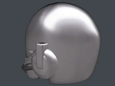 helmet high poly sculpt 3d printable ver 7 3D model 3D model 164