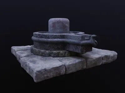 Pashupatinath lingam 3D model