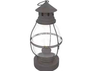 Old Lamp 4 3D model