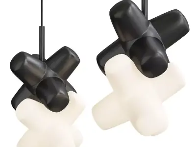 MARIO cross pendant lamp Low-poly 3D model