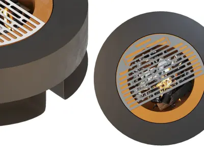 Outdoor Fireplace Tupa mororor 3D model