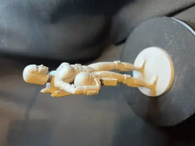 Space Bounty Hunter Cartoon 3D print model