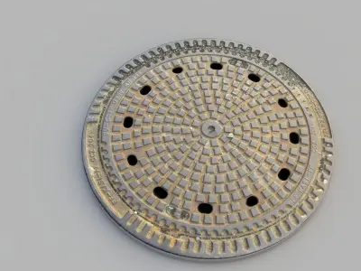 Sewer Grate 06 3D model