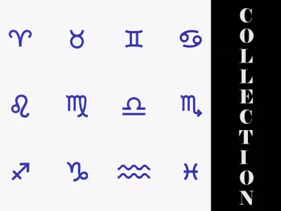 Zodiac Symbols - Full 3D model