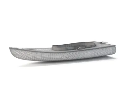 Vintage Duck Boat 3D model