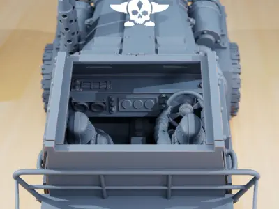 GrimGuard SF-31J Artillery Truck 3D print model