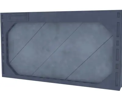 Death Star Blast Door large - 1-6 scale Hottoys 3D print model