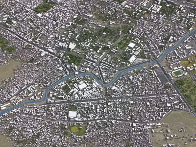 Kabul Low-poly 3D model