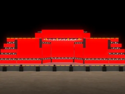 Main Festival Stage 3D model