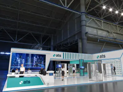 booth 14x19 3D model