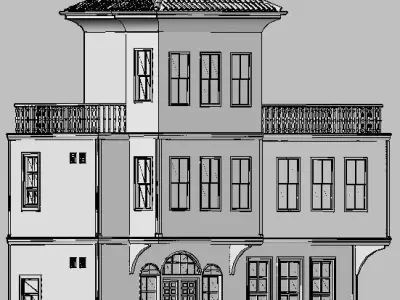 HOUSE 2 turkish Low-poly 3D model