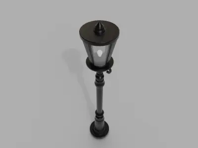Street Light Low-poly 3D model 26