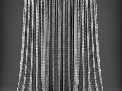 Curtain 3D model 328 Low-poly 3D model