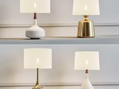 Table lamp 3D model 146