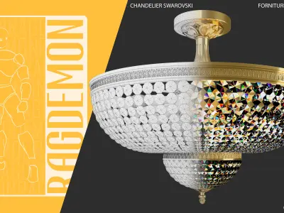 CHANDELIER SWAROVSKI 3D model