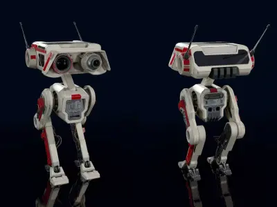 BD-1 Droid 3D asset - Rigged-Jedi Fallen Order 3D model