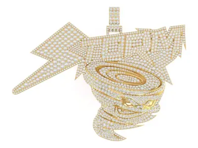 Strom Diamond Pendant 3D print model