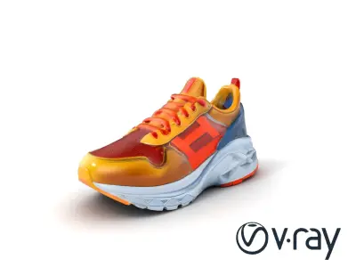 Bold Street Runner Sneaker model pack Low-poly 3D model