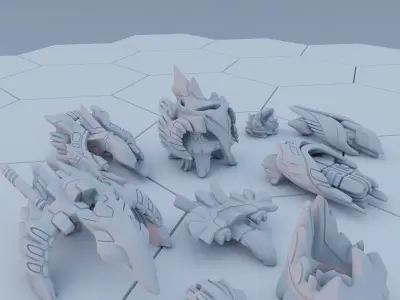 Twilight Imperium Ships Argent Flight 3D print models 3D print model