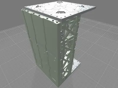 MHB09FMC-Full Mechanic Detail Hangar Bay with Stackable options 3D print model