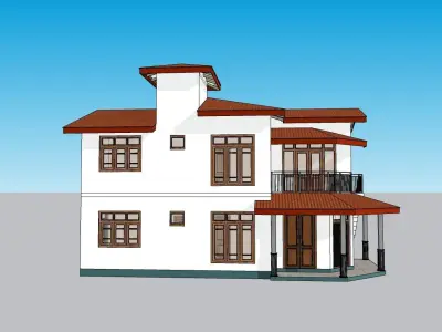 South Asian House P4 3D model