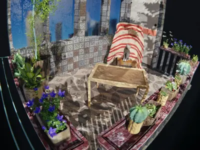 Terrace Balcony Asset  3D model
