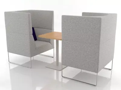 Mason High Back Set 1 3D model