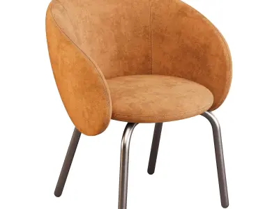 MiniForms BonBon Table and Nebula Chairs - Dining Set 01 3D model