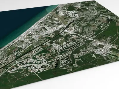 Cityscape Myrtle Beach USA 3D model
