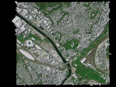 Stuttgart - Germany 3D model