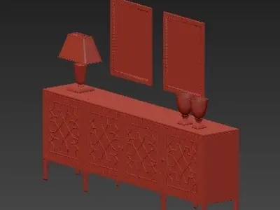 chest of drawers 2 3D model