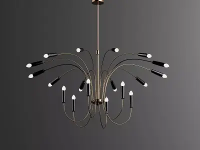 Ceiling light 3D model 107
