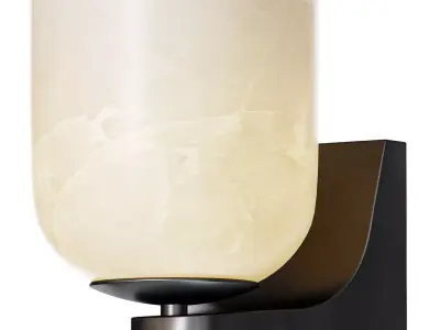 Amanda Bath Sconce Striated 3D model